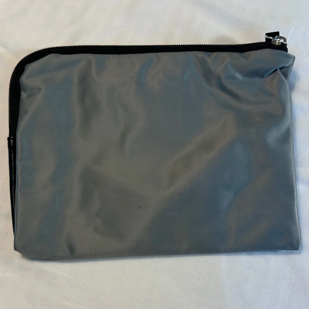 Tumi Gray Zip-Top Toiletry Pouch